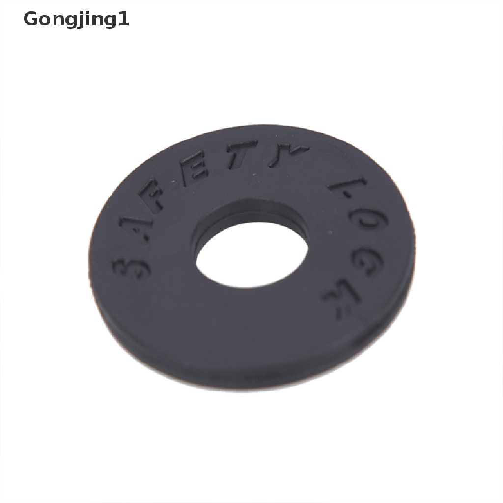 Gongjing1 10pcs Strap Lock Gitar 25mm OD 9mm Warna Hitam Merah Biru