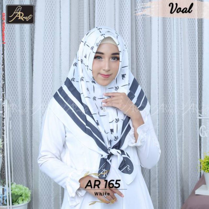 Hijab Arrafi : Ar 165 new motif mahkota