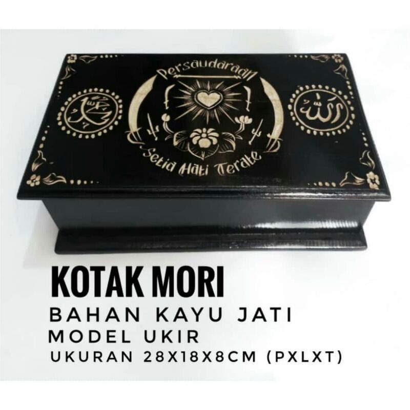 KOTAK MORI #PSHT UKIR KAYU JATI