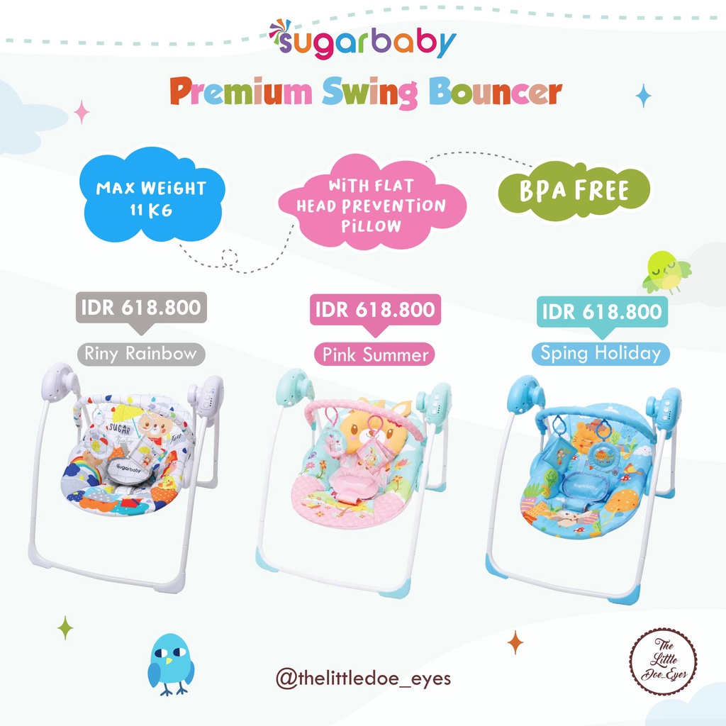 SugarBaby Gold Edition Premium Swing Bouncer