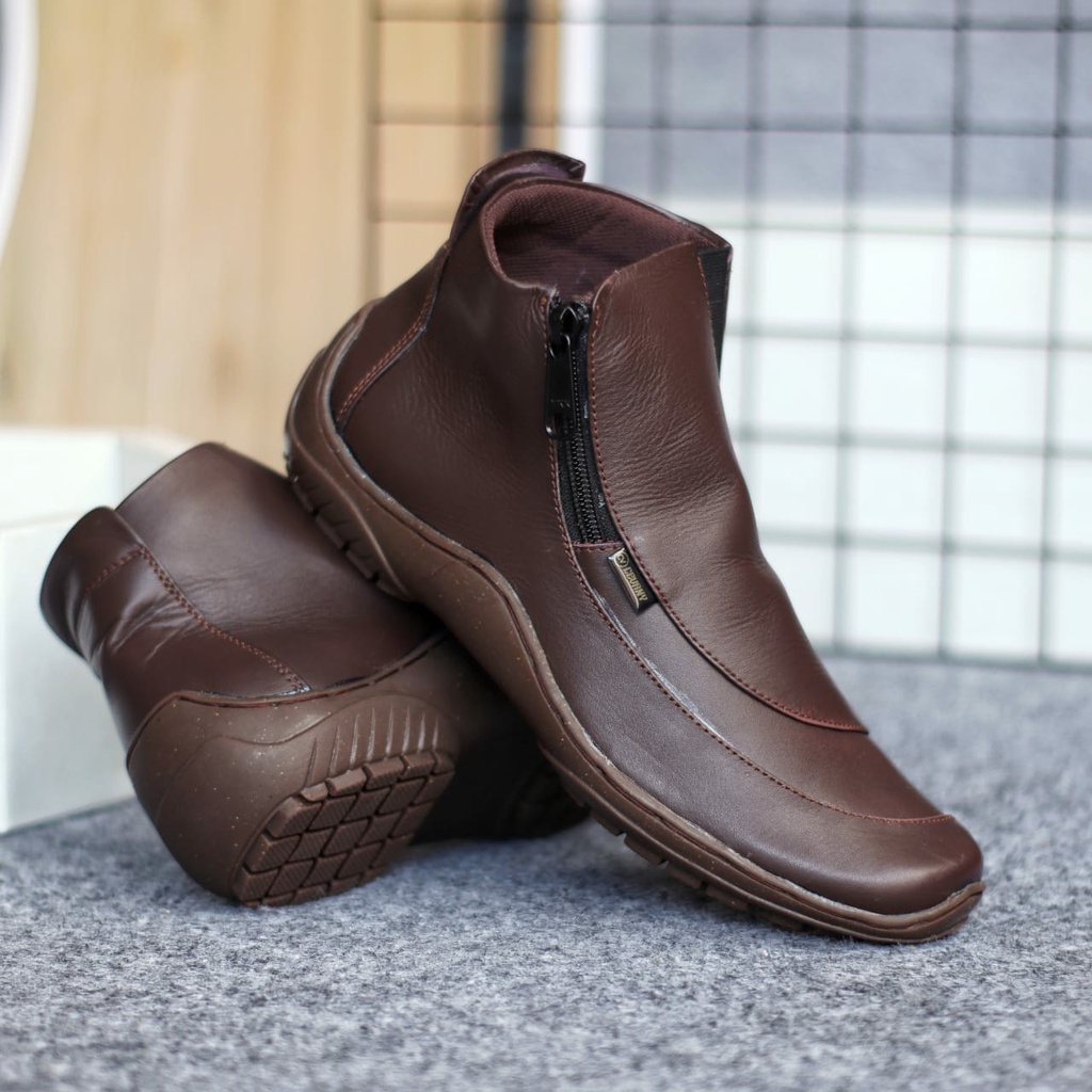 SepatuFormal Pantofel pria Resmi Formal Hitam Coklat Kuliah Kondangan Kerja PNS Guru slip on pria