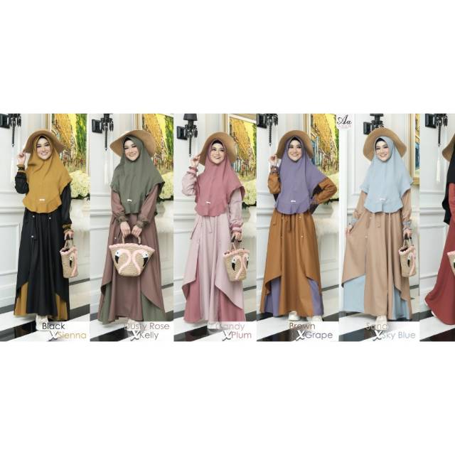 JANNA DRESS//BY A.D.E.N_HIJAB//GAMIS PREMIUM//ORIGINAL BY ADEN HIJAB