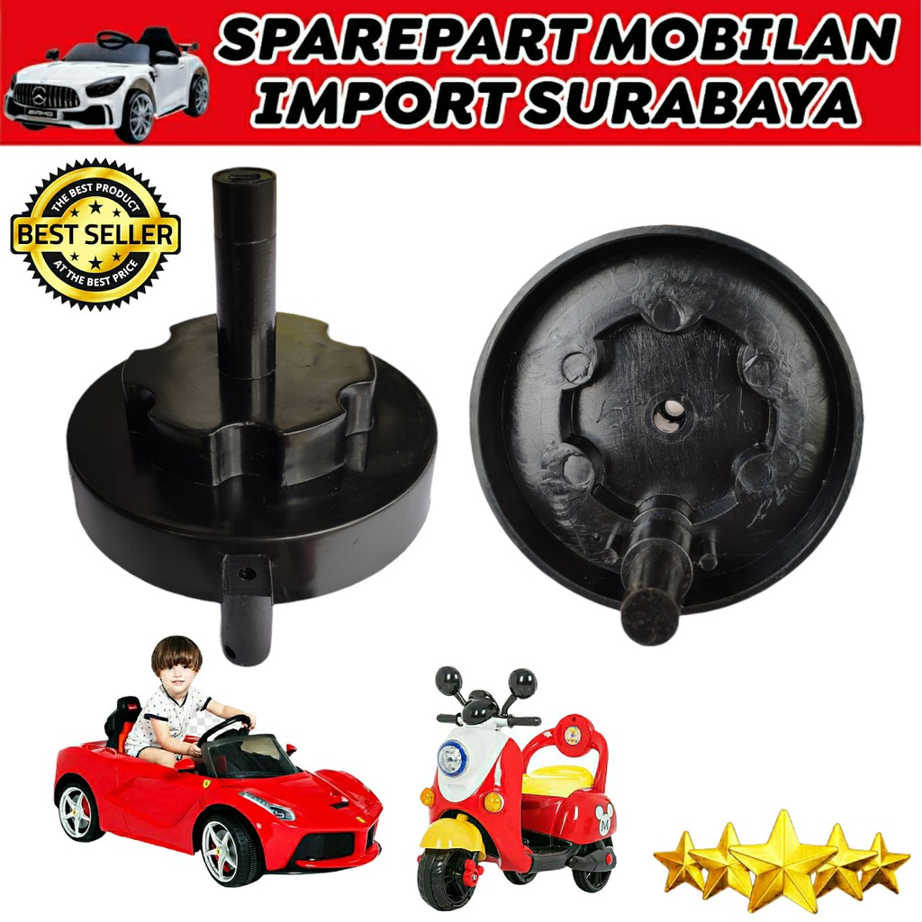 SAMBUNGAN BESAR GEARBOX STIR POWER STEERING PART MOBIL AKI MAINAN MOBILAN ANAK JEEP UNIKID PLIKO 12V