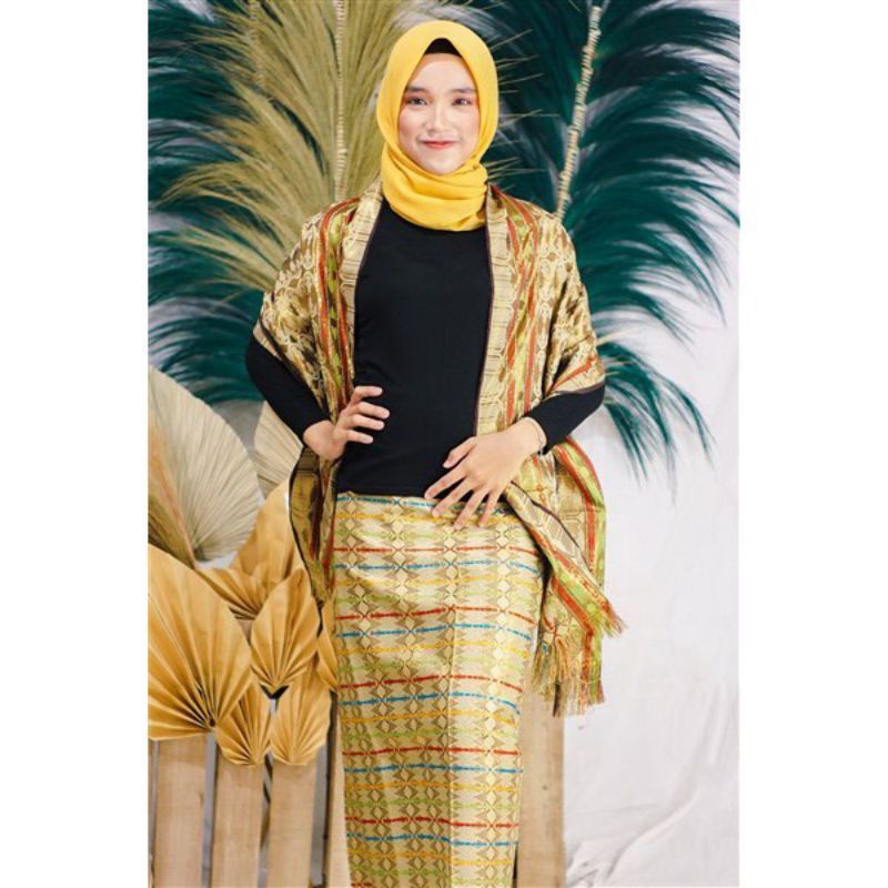 Rok songket selendang//rok lilit songket//rok songket jadi//rok span songekt