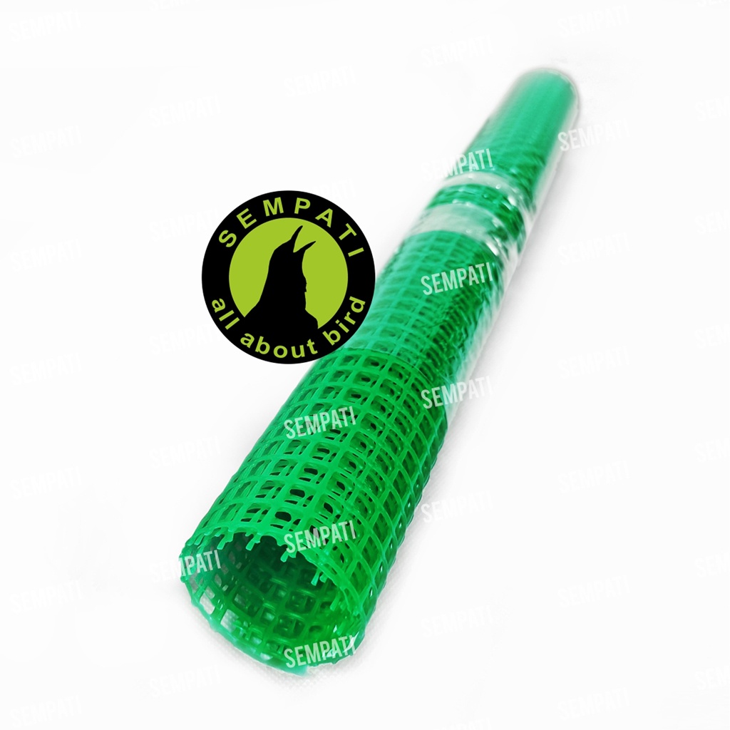 ALAS KANDANG KARPET SANGKAR UMBARAN BURUNG PIYIK PLASTIK HDPE 60X40CM ALAS KANDANG KUCING ANJING JRS-HIJAU