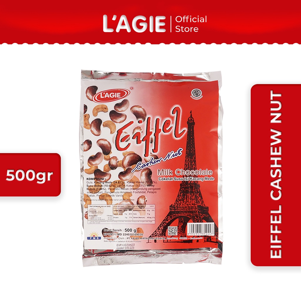 

Lagie Coklat Kacang Mete Eiffel Cashew Nut 500gr