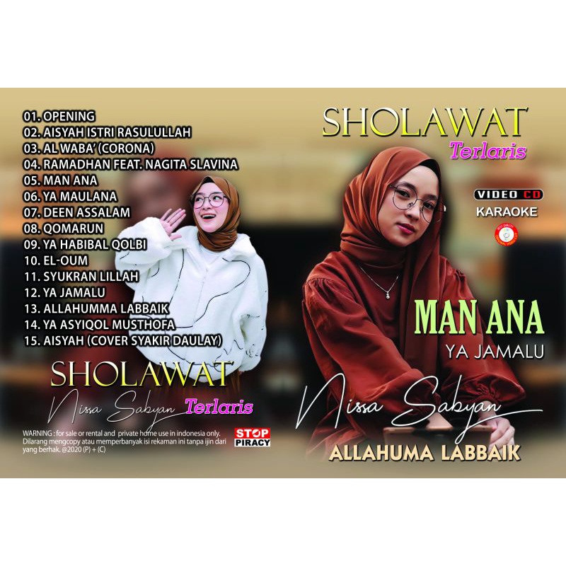 KASET VCD TERLARIS NISSA SABYAN MAN ANA -