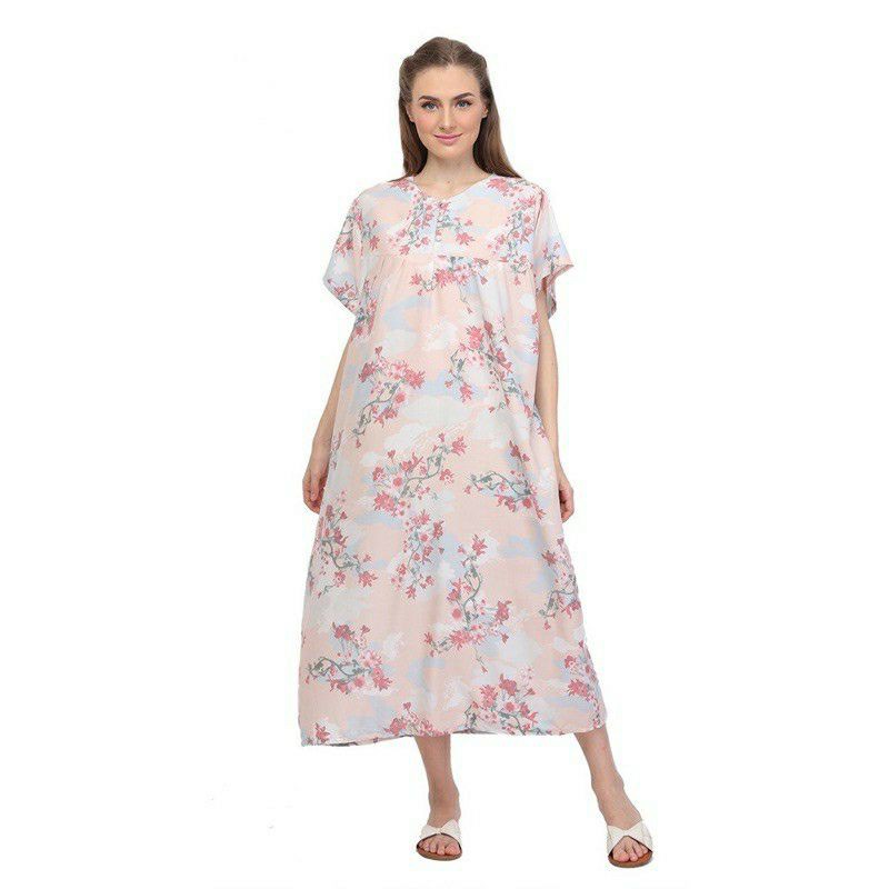 HOMEWEAR ORIANA AUTUMN ARTWORK DASTER BUSUI PREMIUM DASTER RAYON MOTIF DASTER JUMBO (feat Baneska)