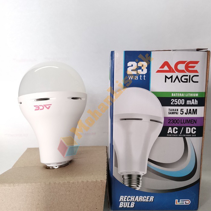 Lampu Bohlam LED Magic AC/DC Emergency ACE 18 Watt 23 Watt - Putih