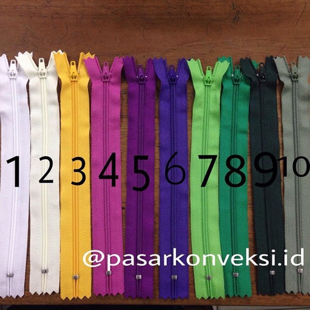 12 pcs Resleting Ykk cat 7&quot; (17.5 cm)-1 lusin