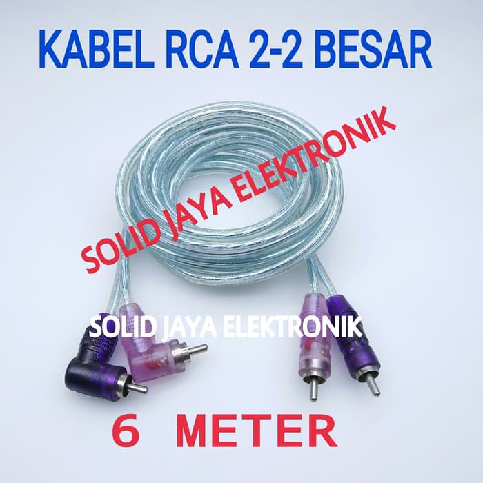 KABEL RCA 2-2 6 M BAGUS KABEL RCA 6 METER 2-2 KABEL AUDIO RCA JAK BENTUK L KABEL AUDIO KABEL AUX RCA