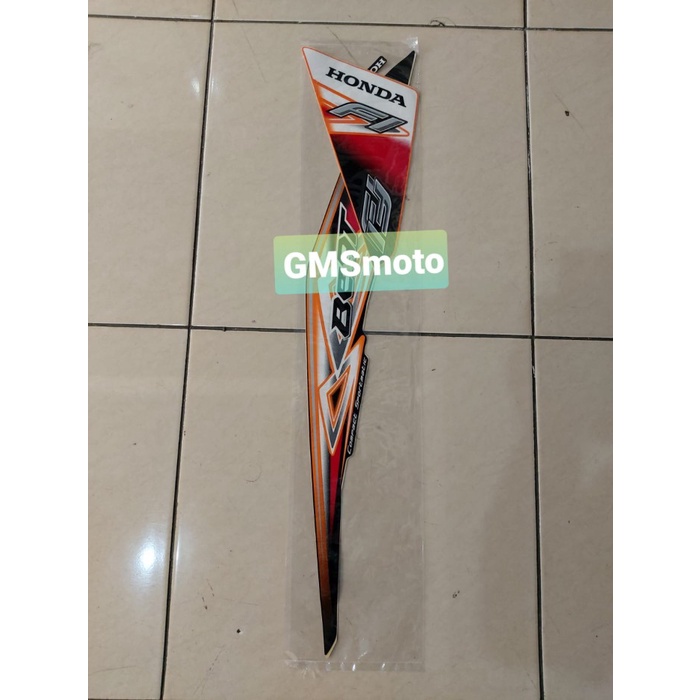 Striping motor Beat 2013 / Stiker body Beat 2013 - 1.Hitam Kuning TERMURAH