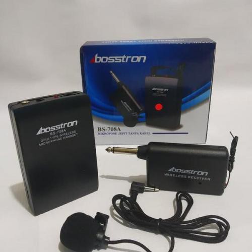 MIC KANCING JEPIT BOSSTRON BS-708A MICROPHONE CLIP ON TANPA KABEL WIRELESS