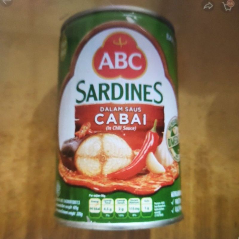 

ABC sarden ikan kaleng sardines saus cabai/tomat 425gram