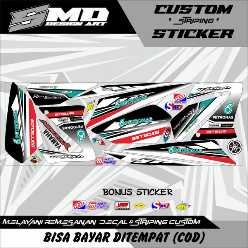 STRIPING VIXION LAMA PETRONAS STICKER VIXION OLD PETRONAS STRIPING VIXION