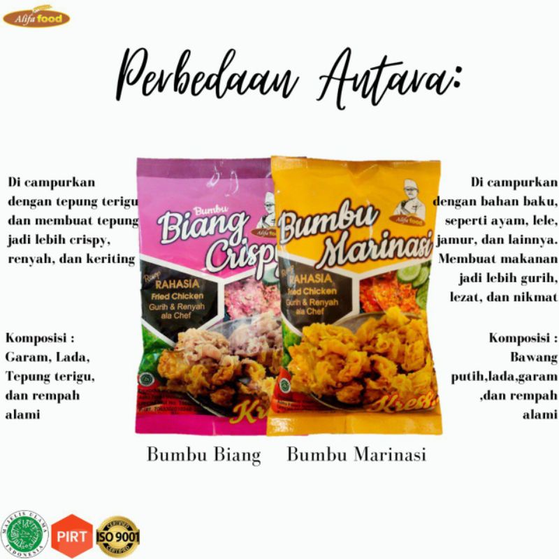 

tepung biang dan marinasi