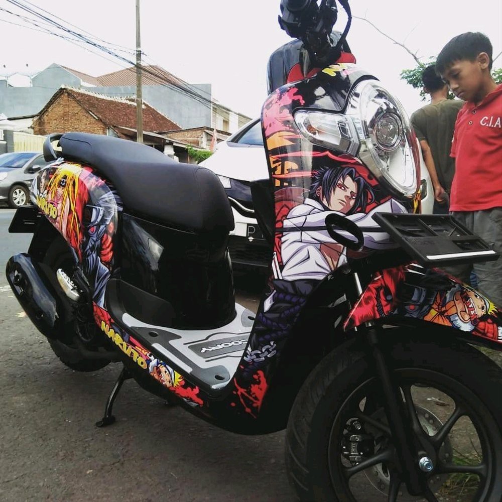 Sticker Decal Scoopy Naruto Animasi Jepang Full Printing Terbaru