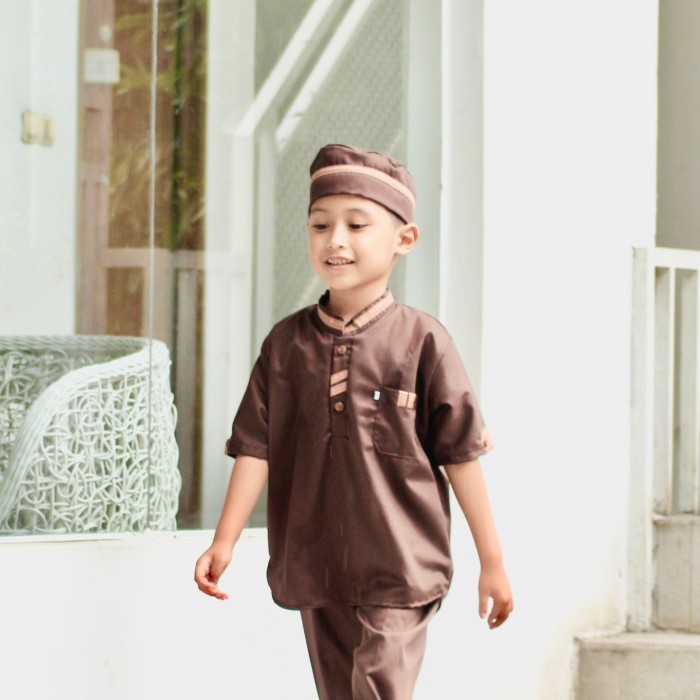 (PROMO) setelan baju koko anak laki-laki turkis baju muslim koko modern - coktu, 2