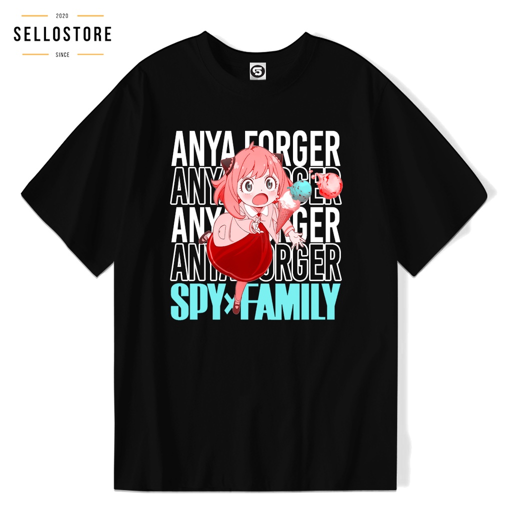 Kaos Anime SPY X FAMILY ANYA FORGER ICE CREAM Original Baju Wibu Distro Jepang T shirt Anime Pria Wa