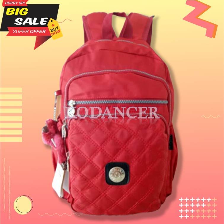 Best Seller>> Tas Ransel Gendong Export Backpack Fashion Cew 657LJ  Kp807  Kipling Bordir Super