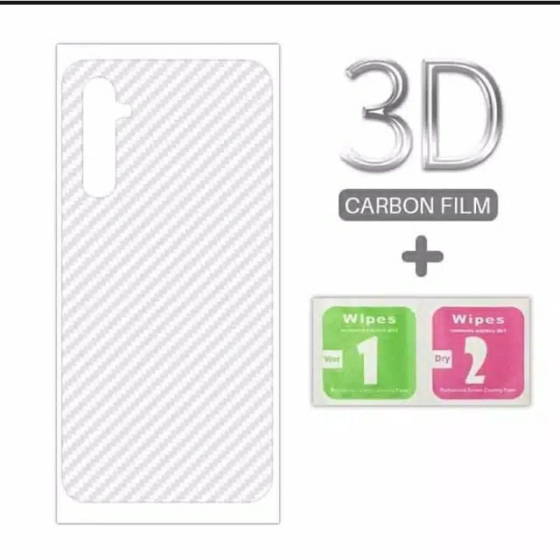 GARSKIN CARBON STICKER REALME 7i /7 PRO BACK SCREEN PROTECTOR TRANSPARAN SKIN