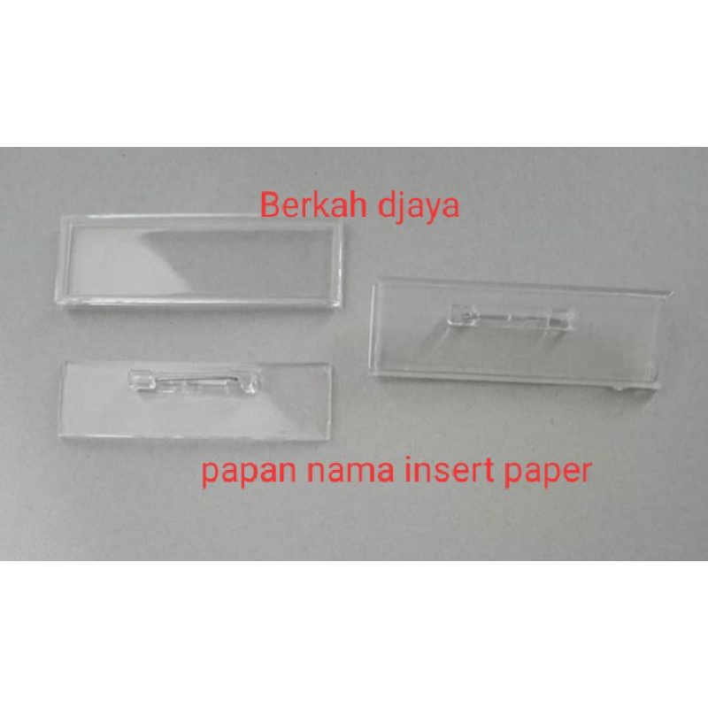 

Bahan papan nama insertpaper/ nametag insertpaper (sdh + peniti)