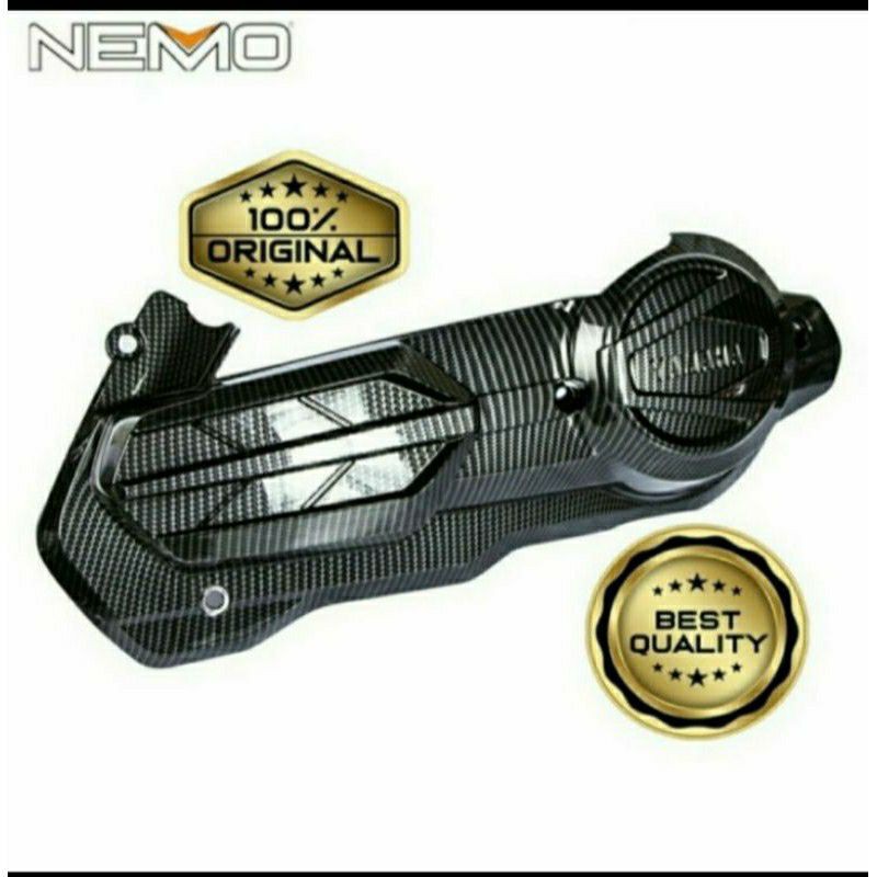 paket cover CVT carbon DAN cover filter carbon yamaha AEROX 155 2021 connected