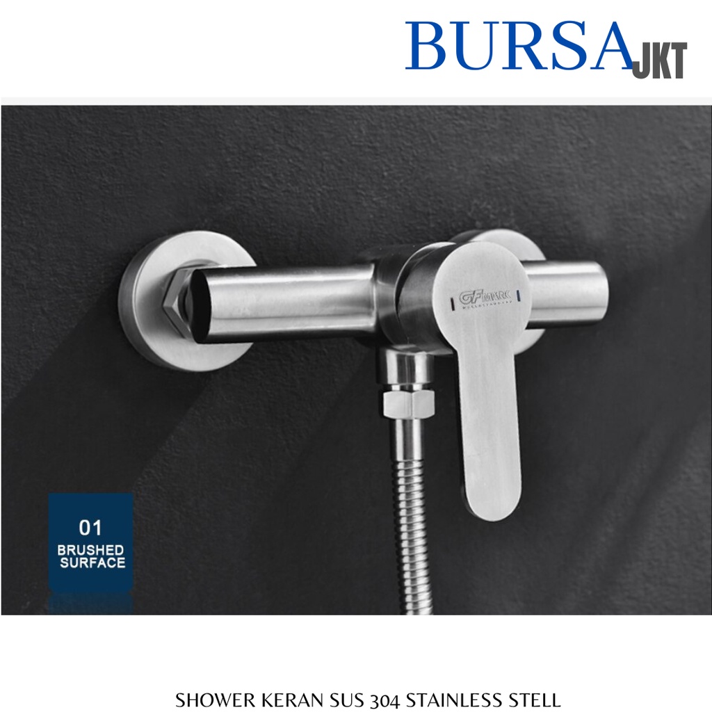 KRAN SHOWER PANAS DINGIN MIXED BATHUB KERAN KAMAR MANDI STAINLESS STEEL ANTI KARAT SUS 304