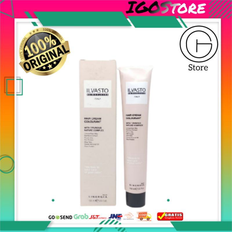 (𝚒𝚐𝚘𝚜𝚝𝚘𝚛𝚎) #1 SINERGIA ILVASTO HAIR COLOR CLASSICO 100ML SEMIR / CAT RAMBUT