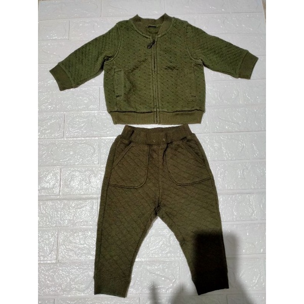 Preloved Set Uniqlo Baby Army 2in1 Preloved Jaket Uniqlo Baby Preloved Uniqlo Kids Jacket Preloved C