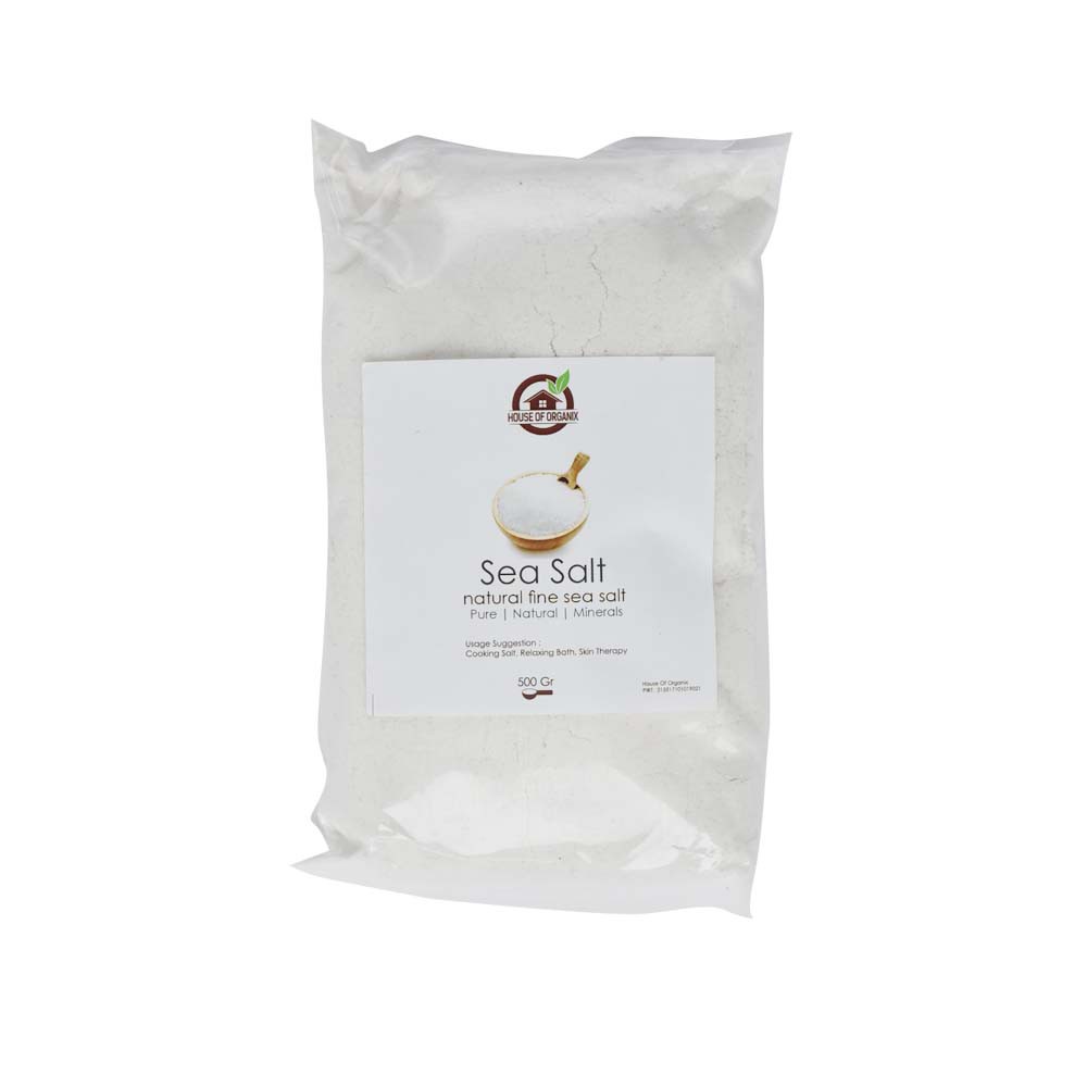 Natural Sea Salt Fine ( Garam Laut ) - 500 Gr