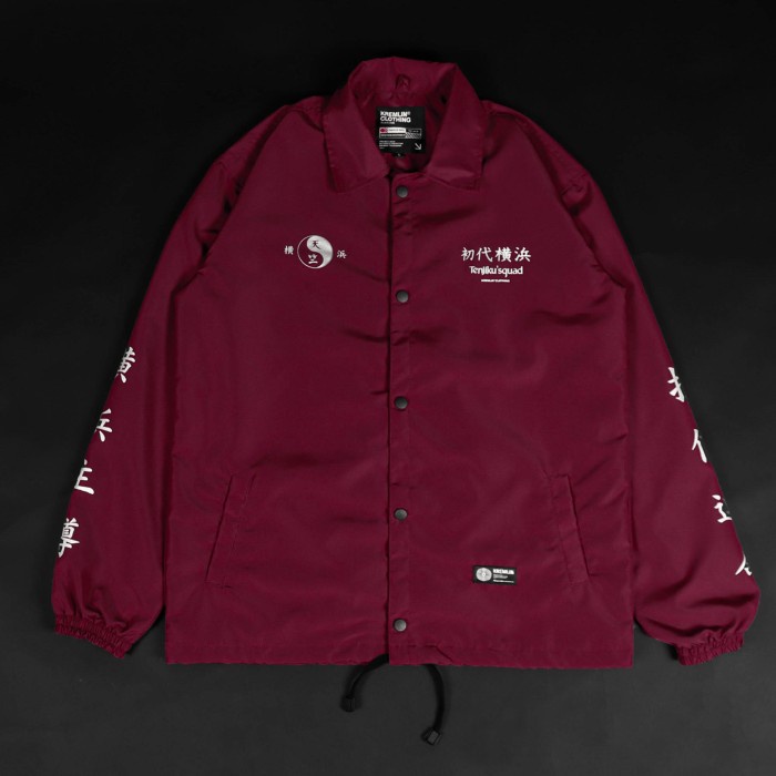 [Best] Kremlin Coach Jacket Red Maroon - Tenjiku Dede5011