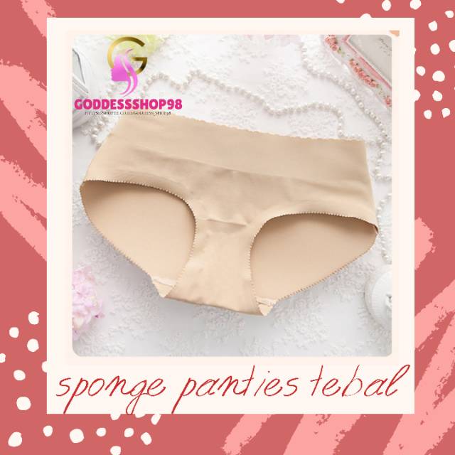 Tebal 1,5cm Celana Dalam Busa / CD Busa / Booty Sponge Pants Untuk Pantat Tepos