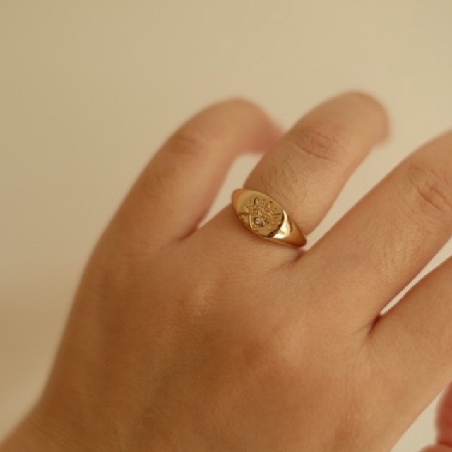 Ark.co - The Signet Ring (Odyssey, Helio, Lune du soleil) cincin statement chunky minimalis