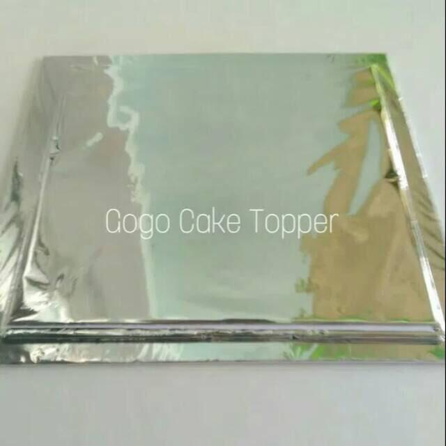 Tatakan Kue / Alas Kue / Papan Kue Segi 24 Cm X 24 Cm