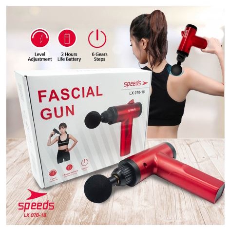 Fascial Gun SPEEDS Massage Gun 4 in 1 Muscle Massager