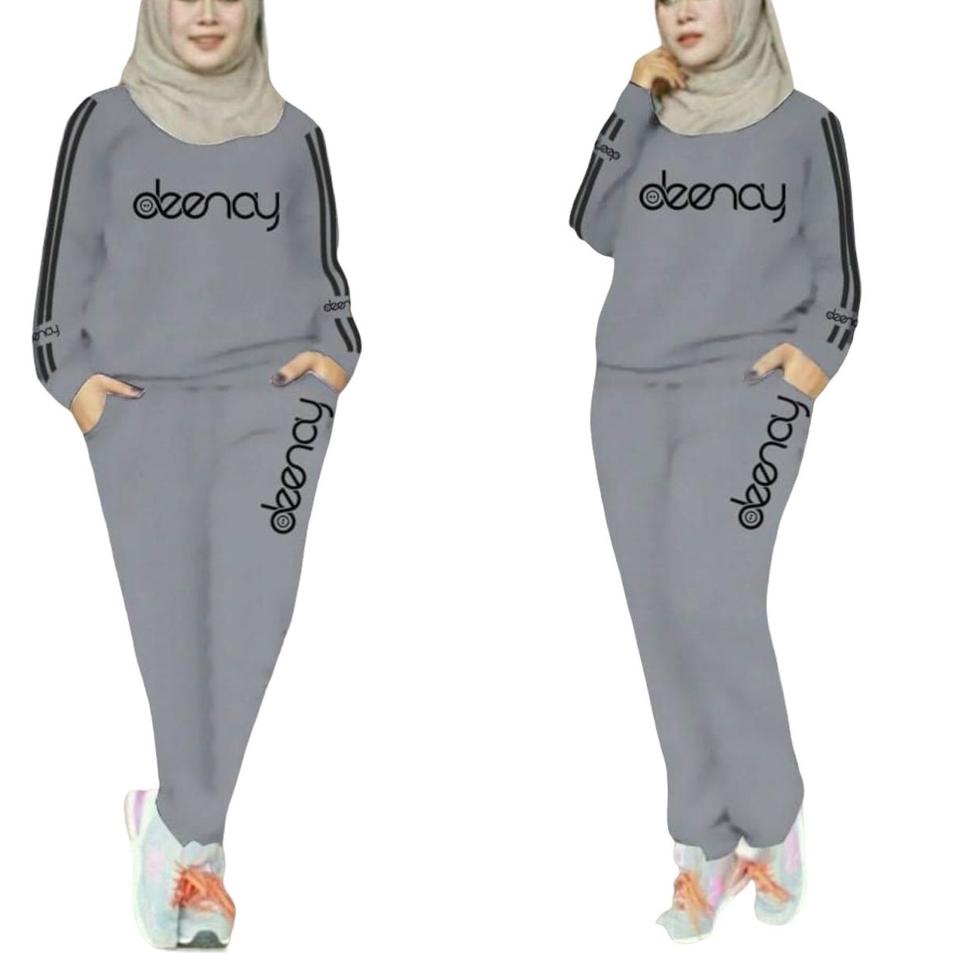 Buy here ELDE 12 - SETELAN WANITA L XL XXL 3XL St jumbo marimar Olivia Olah Raga Wanita , Baju Senam