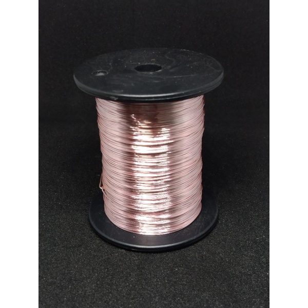 Kawat Tembaga Warna Clear Pink Jerman ukuran 0,40 - 0,68 / ½ Ons