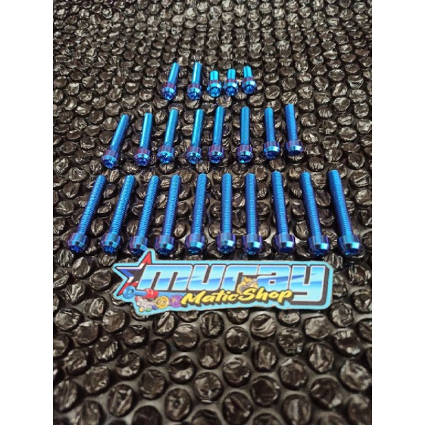 Baut blok wave 125 supra 125 titanium