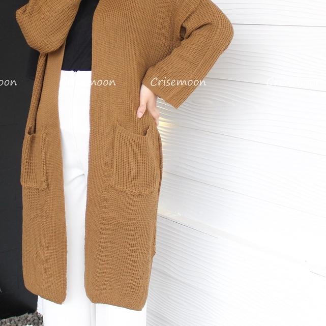 ✮ Long cardigan rajut oversize / cardigan Rajut panjang / Cardigan Rajut Longcardy Oversize Tebal ♛