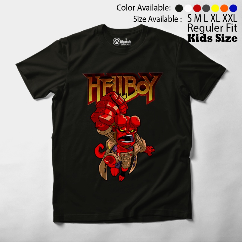 Hellboy Monster Merah , Baju Anak / Kaos Atasan Anak Laki Laki / Distro / Kids T Shirt