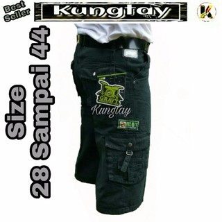 Celana Pria Size 39 40 41 42 43 44 Cargo Hitam Pendek Celana Pria Size 39 40 41 42 43 44 Cargo Hitam Pendek