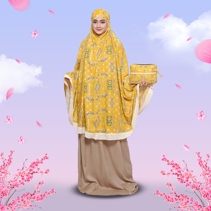 Mukena Bali Dewasa Katun Rayon Renda Mukenah Bali motif Terbaru 2023 Bahan Katun Rayon Adem Lembut D