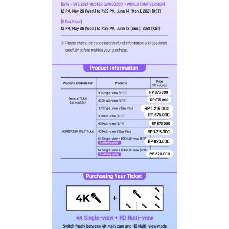 JASA PEMBELIAN TIKET BTS MUSTER SOWOOZOO