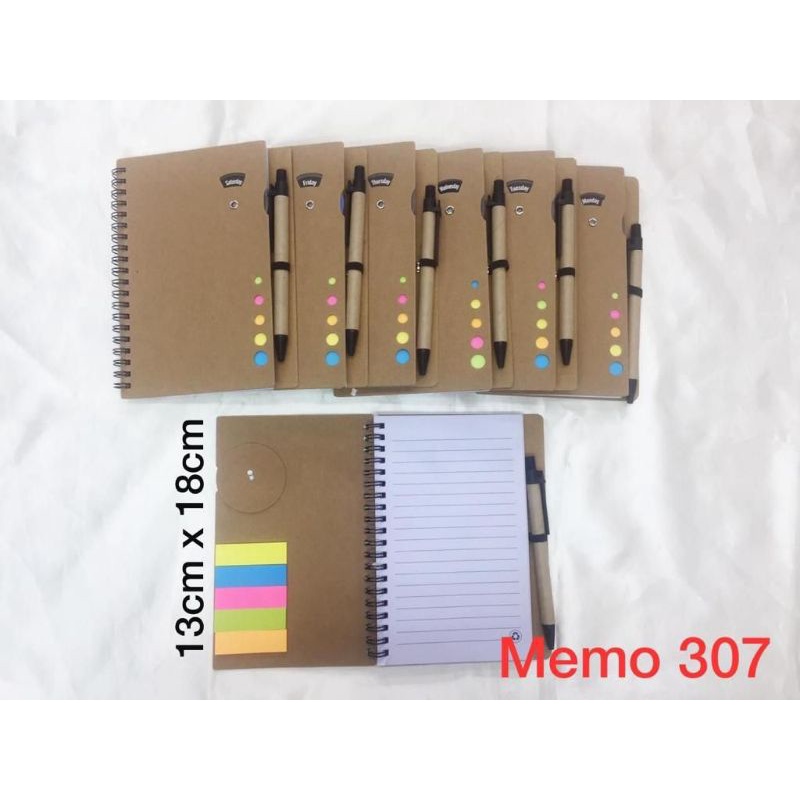 memo 307 / memo souvenir/ memo barang promosi/ memo agenda/ memo buku kecil/ sticky notes souvenir/ notebook/ notes book/ memo kulit/ memo buku kecil/ alat tulis kantoran/ souvenir buku tulis/ memo307