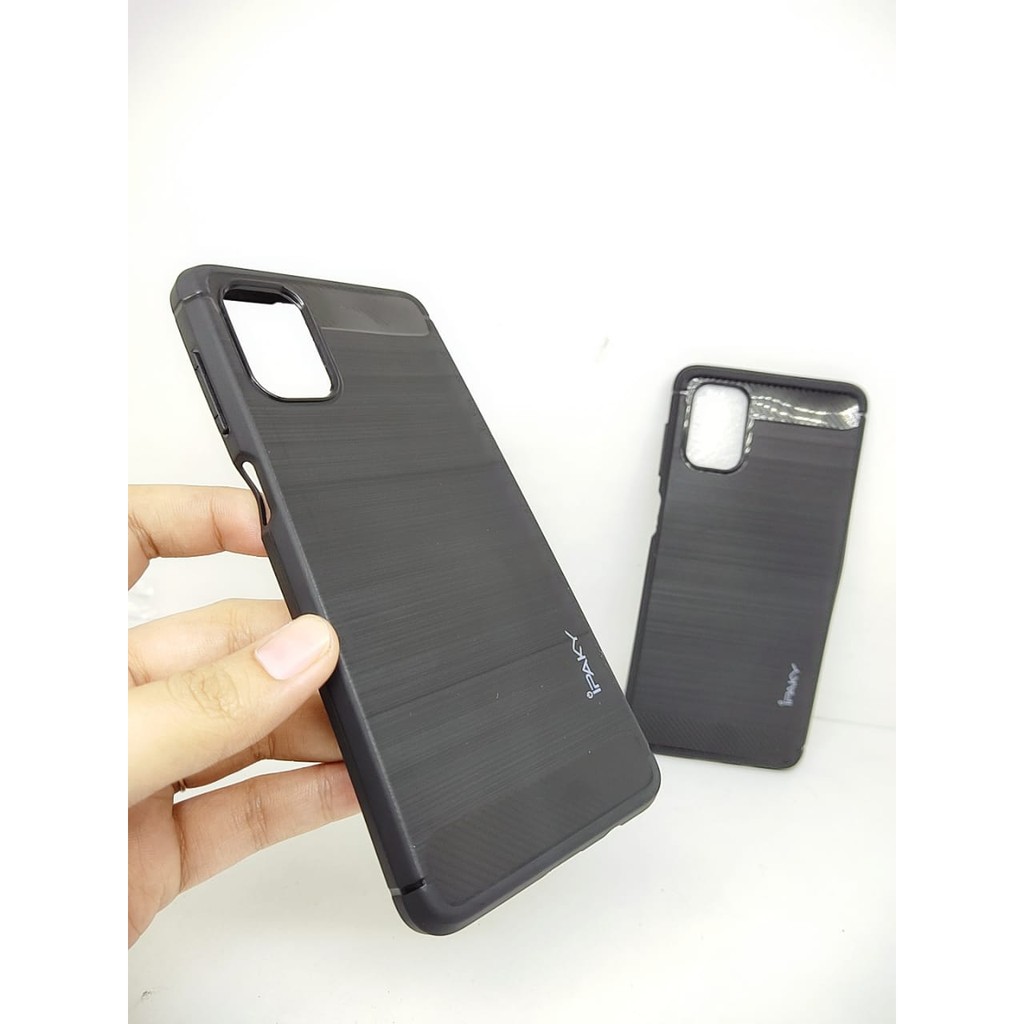 Case Slim Fit Carbon Samsung M51 M515F 6.7 inchi Softshell Fiber Multi Carbon Anti Melar