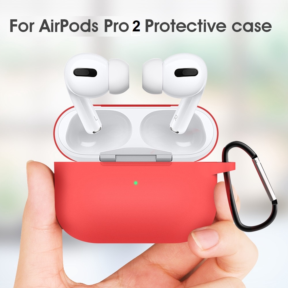 Soft Case Silikon TWS AirPods Pro 2 2022 + carabiner