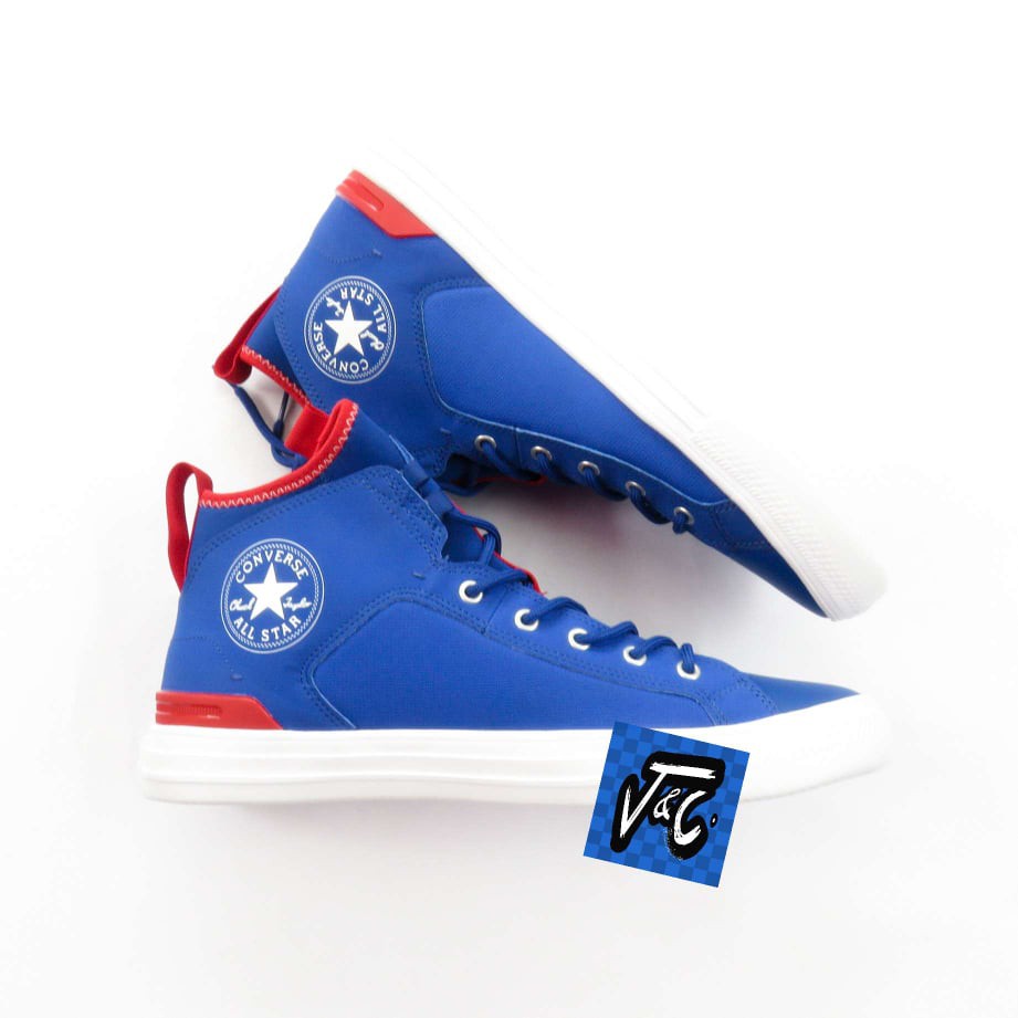 Sepatu Converse Chuck Taylor All Star Ultra Mid Blue Red Murah