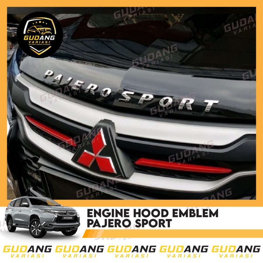 Emblem Kap Mesin Pajero Sport / Emblem Mobil Pajero Sport
