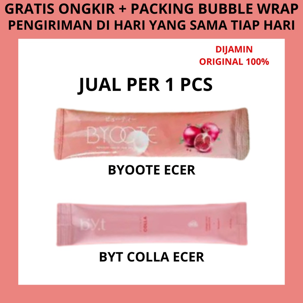 BYOOTE / BYT COLLA ECERAN PER 1 SACHET BYOTEE BYOTE BYT COLA COLLAGEN DRINK MINUMAN KOLAGEN